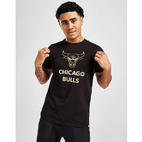 New Era NBA Chicago Bulls Metallic Short Sleeve T-Shirt - Black - Mens