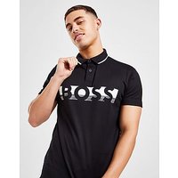 BOSS Pavel Large Logo Polo Shirt - Black - Mens