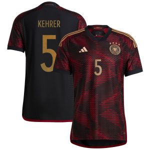 Germany Away Authentic Shirt with Kehrer 5 printing