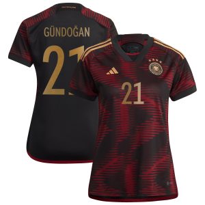 Germany Away Shirt - Womens with Gündogan 21 printing