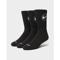 Nike Everyday Crew 3 Pack Basketball Socks - Black