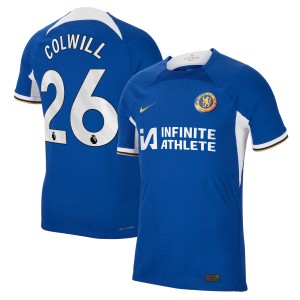 Chelsea Home Vapor Match Sponsored Shirt 2023-24 with Colwill 26 printing