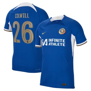 Chelsea Cup Home Vapor Match Sponsored Shirt 2023-24 with Colwill 26 printing