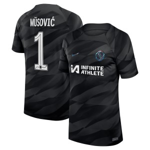 Chelsea Cup Nike Goalkeeper Stadium Sponsored Shirt 2023-24 - Kids - Zećira Mušović 1