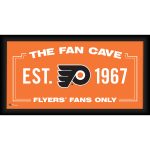 Philadelphia Flyers Framed 10" x 20" Fan Cave Collage