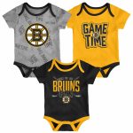 Boston Bruins 3PC Game Time S/S Creeper Set - Infant