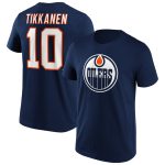 Edmonton Oilers Iconic Name & Number Graphic T-Shirt - Navy - Tikkanen 10 - Mens