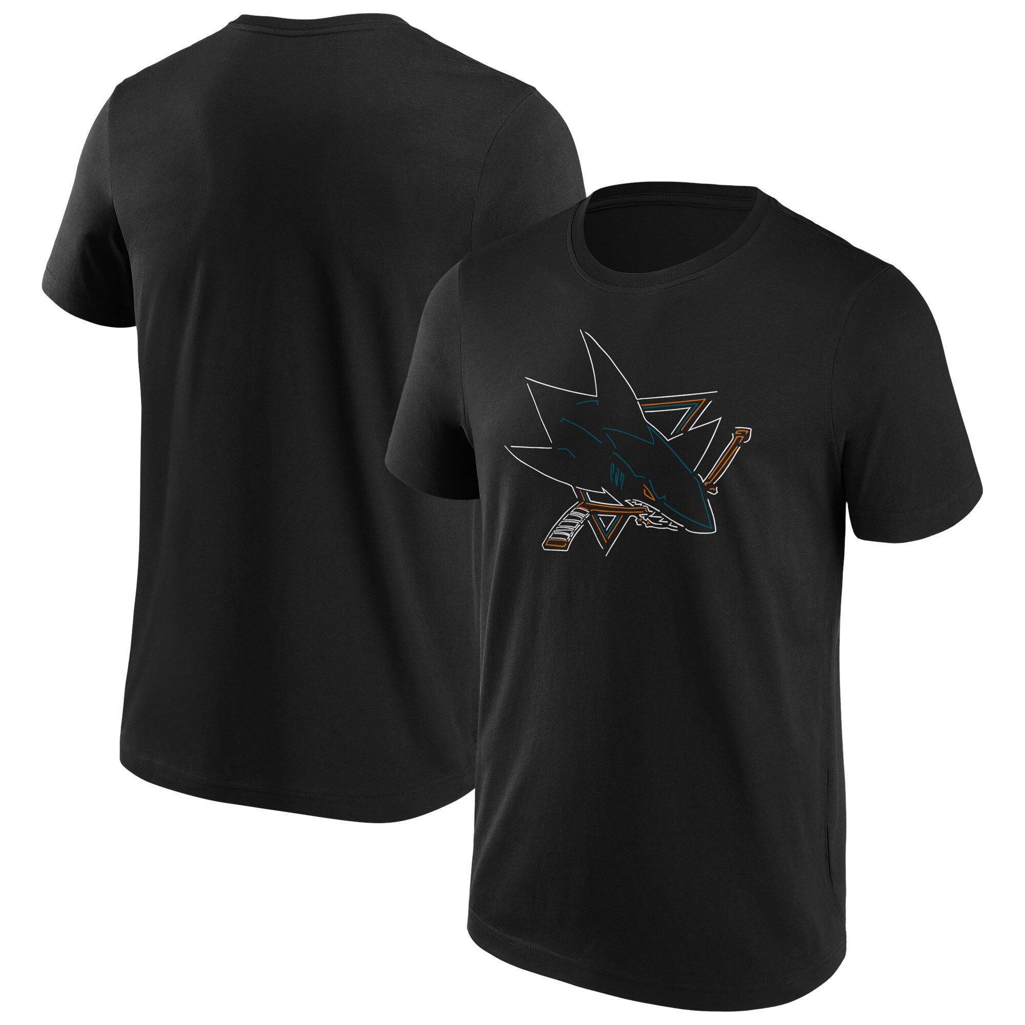 San Jose Sharks Edge T-Shirt – Black – Mens San Jose Sharks Edge T-Shirt - Black - Mens