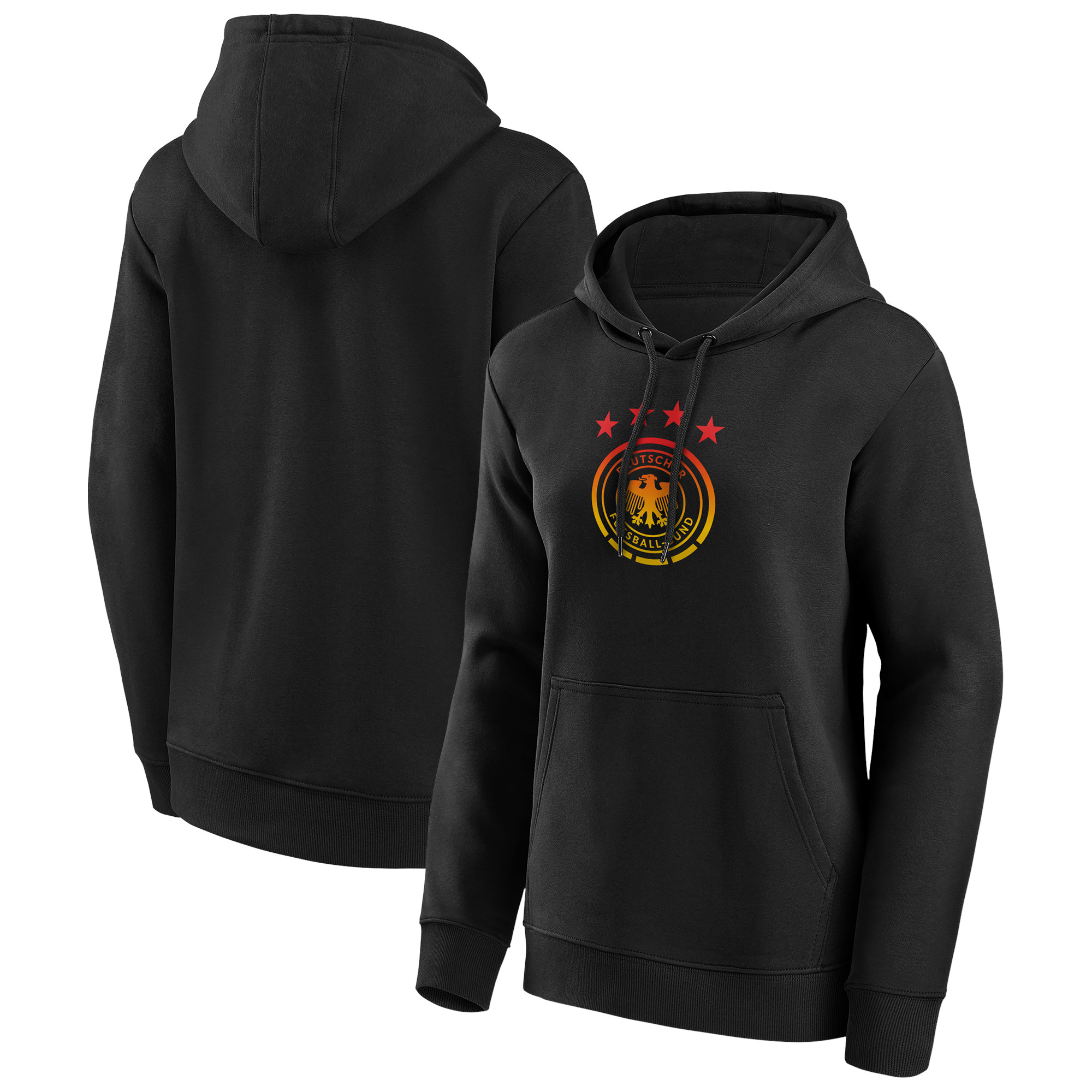 DFB Fade Primary Graphic Overhead Hoodie – Black – Womens DFB Fade Primary Graphic Overhead Hoodie - Black - Womens