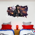 WWE The Undertaker Broken Wall Sticker - 120cm x 65cm height