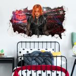 WWE Becky Lynch Broken Wall Sticker - 90cm x 50cm height