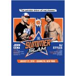 WWE John Cena AJ Styles SummerSlam Poster - Unframed A2