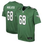 Philadelphia Eagles Nike Secondary Alternate Game Jersey - Kelly Green - Jordan Mailata - Youth