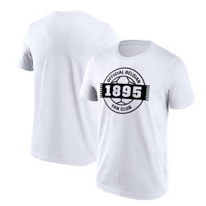 Belgium FA Official Fan Club Graphic T-Shirt - White - Mens