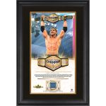 Logan Paul WWE Framed Golden Moments 10" x 18" 2023 Crown Jewel Collage with a Piece of Match-Used Canvas - Limited Edition of 250