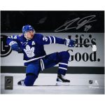 Auston Matthews Toronto Maple Leafs Autographed 8" x 10" One Knee Celebrating Spotlight Photograph
