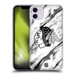 Chicago Blackhawks NHL Marble Pattern Graphic Phone Case - iPhone