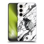Chicago Blackhawks NHL Marble Pattern Graphic Phone Case - Samsung