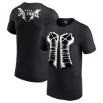 WWE CM Punk Fists Retro T-Shirt - Black - Mens