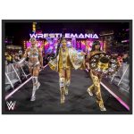WWE Jade Cargill Bianca Belair And Naomi WrestleMania Entrance Poster - Framed A3