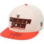 Roman Reigns WWE Autogrpahed Cream/Orange 2024 SummerSlam Cap - Limited Edition of 24