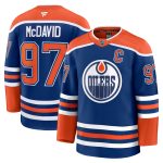 Edmonton Oilers Fanatics Branded Home Premium Jersey - Royal - Connor McDavid - Mens