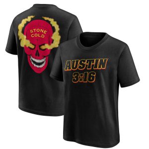 "Stone Cold" Steve Austin T-Shirt - Black - Youth