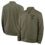 Seattle Seahawks Nike 2025 Salute To Service Unstoppable Force Bomber Jacket - Mens