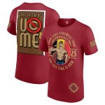 WWE John Cena Farewell 2025 Brussels T-Shirt - Claret - Mens