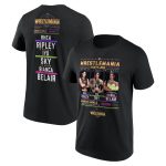 WWE WrestleMania 41 Bianca Belair vs Rhea Ripley vs Iyo Sky T-Shirt - Black - Mens