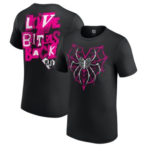 WWE AJ Lee Love Bites Back T-Shirt - Black - Mens