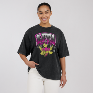 Women's WEAR by Erin Andrews Heather Black Lita Boyfriend T-Shirt