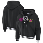 Women's WEAR by Erin Andrews Black Lita Lace-Up Hoodie