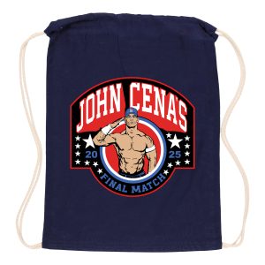 John Cena Final Match 100% Cotton Drawstring Bag – Navy John Cena Final Match 100% Cotton Drawstring Bag - Navy