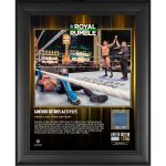Gunther & AJ Styles WWE Framed 13" x 16" 2026 Royal Rumble Collage with a Piece of Match-Used Canvas - Limited Edition of 500