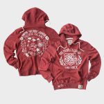 Men's Roots of Fight  Red The Rock Tri-Blend Hoodie