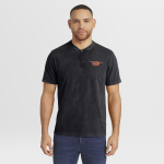 Men's Darius Rucker Collection by Fanatics Black Randy Orton Washed Henley T-Shirt