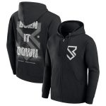 Men's Black Seth Rollins Burn It Down Full-Zip Hoodie