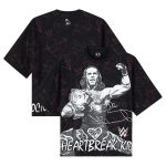 Men's OVO x WWE Black Shawn Michaels Allover Print Graphic T-Shirt