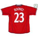 England Umbro Away Shirt Rooney #23 2002-04 - Excellent - 8/10