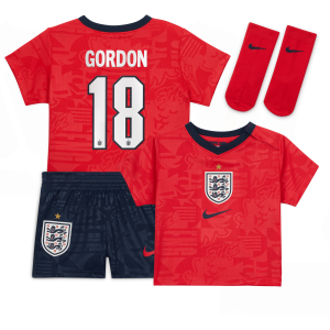 England Nike Away Stadium Mini Kit 2026 - Infants with Gordon 18 printing