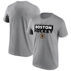Boston Bruins Gain Ground T-Shirt - Sports Grey - Mens