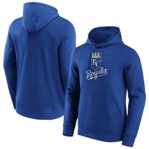 Kansas City Royals Iconic Primary Colour Logo Graphic Hoodie - Mens