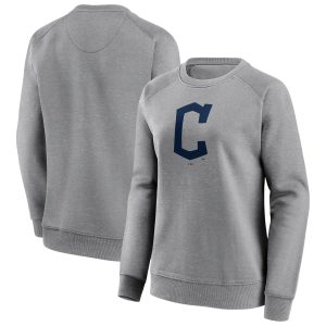 Cleveland Guardians Mono Logo Graphic Crew Sweatshirt - Womens