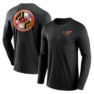 Baltimore Orioles Baseball Hometown Graphic Long Sleece T-Shirt - Mens