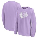 Chicago Blackhawks Mono Logo Graphic Oversized Crew Sweatshirt - Womens