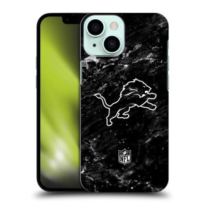 Detroit Lions Marble Hard Shell Phone Case - iPhone