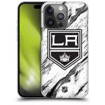 Los Angeles Kings NHL Marble Pattern Graphic Phone Case - iPhone