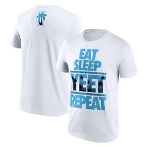 WWE Jey Uso Eat Sleep Yeet Repeat - White - Mens