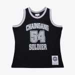 John Cena WWE Mitchell & Ness Black Gang Soldier Mesh Tank Jersey
